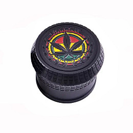 Гріндер для подрібнення тютюну ASHTRAY HL-203 Конопля 1шт Black (10867-hbr)