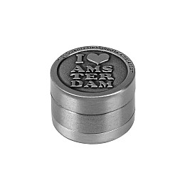 Гриндер для подрібнення тютюну ASHTRAY HL-246 I Сердечко Amsterdam Silver (10937-hbr)
