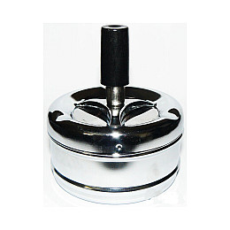 Пепельница бездымная юла Pasabahce XT-0567 М Silver (do306-hbr)