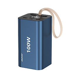 Павербанк для быстрой зарядки ноутбука и планшета Xinzhen Super Quick Charge G20 20000 mah 100W синий