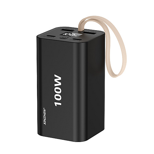 Павербанк для швидкої зарядки ноутбука та планшета Xinzhen Super Quick Charge G20 20000 mah 100W чорний