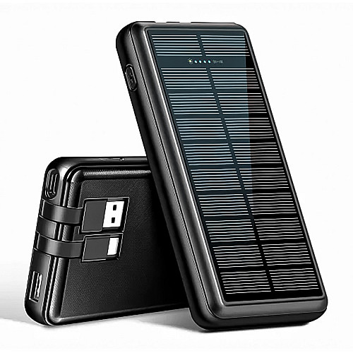 Повербанк з сонячною батареєю Xionel YD-692S УМБ Power Bank 20000 mAh Чорний (10454-55458)