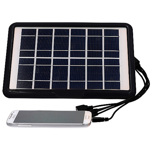 Солнечное зарядное устройство Easy Power EP-0606A 5в1 6V 6W Black (3_02833)