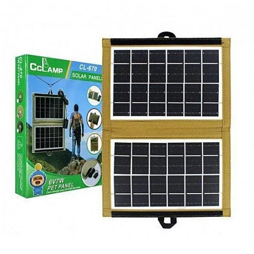 Солнечное зарядное устройство CCLAMP CL-670 6V 7W (3_02836)