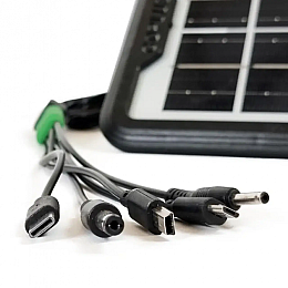 Сонячне зарядний пристрій GDSuper GD-10X 6V 3W Чорний (3_03091)