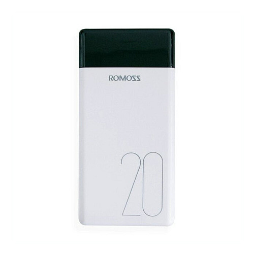 УМБ Power Bank Romoss LT20 20000mAh повербанк с экраном White (11240-hbr)