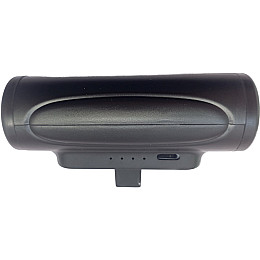 УМБ Power Bank без USB 5000mAh повербанк з ліхтариком, для пристроїв з Lightnin Black (11235-hbr)