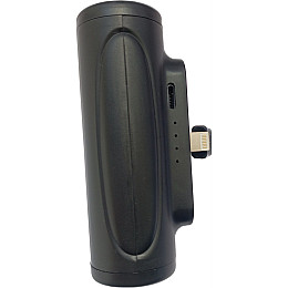 УМБ Power Bank без USB 5000mAh повербанк з ліхтариком, для пристроїв з Lightnin Black (11235-hbr)