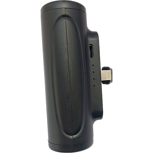 УМБ Power Bank без USB 5000mAh повербанк с фонариком, для устройств с Lightnin Black (11235-hbr)