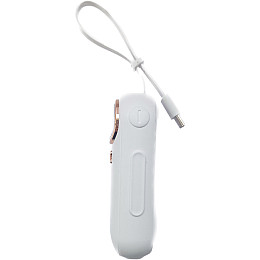 Дитячий УМБ Power Bank 5000mAh повербанк Котик Білий (11239-hbr)