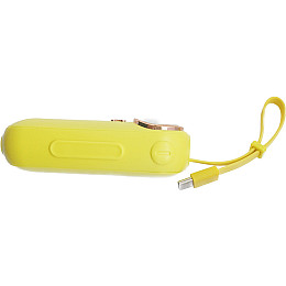 Дитячий УМБ Power Bank 5000mAh повербанк Котик Жовтий (11236-hbr)