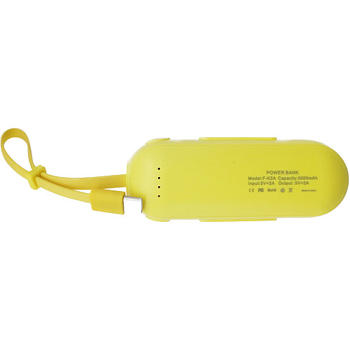 Детский УМБ Power Bank 5000mAh повербанк Котик Yellow (11236-hbr)