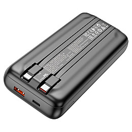 УМБ 20000mAh Power Bank BOROFONE BJ22A PD20W с кабелями Black
