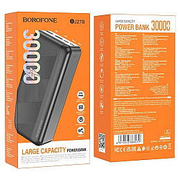 УМБ 30000mAh Power Bank BOROFONE Pindar BJ27B 2USB Type-C 2.1A Black