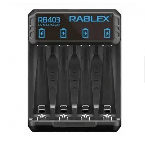 Зарядний пристрій для акумуляторів RABLEX RB 403 AA/AAA