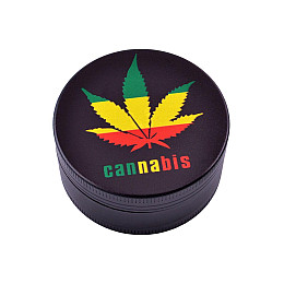 Гриндер для измельчения табака ASHTRAY HL-050 Black Cannabis (do329-hbr)