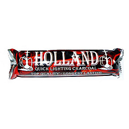 Уголь Holland для кальяна дерев'яний таблетка 40мм 10шт (10530-hbr)