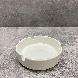 Пепельниця фарфоровая 10 см Stenson MC3237 White