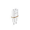 Сетевое зарядное устройство для Aspor A828 Eco 2USB/2.4A + кабель USB – Micro- белый
