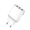Сетевое зарядное устройство Aspor A813 (3USB/3.4A) + USB кабель Lightning- белый