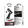 Автомобильное зарядное устройство Aspor A918 Metal LED (2USB/3.4A) + кабель USB – Lightning- черный