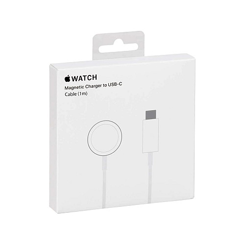 Беспроводное зарядное устройство Apple Watch Magnetic Fast Charger USB-C (MX2H2AM/A2257)- белый