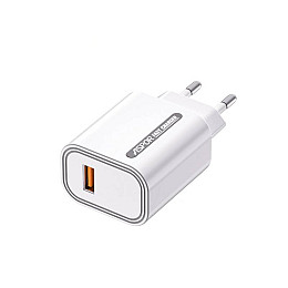 Сетевий зарядний пристрій Aspor A803 (USB/18W) - білий