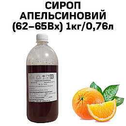 Сироп Апельсиновый пластиковая бутылка Eva 1 кг/0.76 л