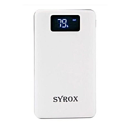 Портативний компактний зарядний пристрій Power Bank Syrox PB107 20000 mAh білий (1756375701)