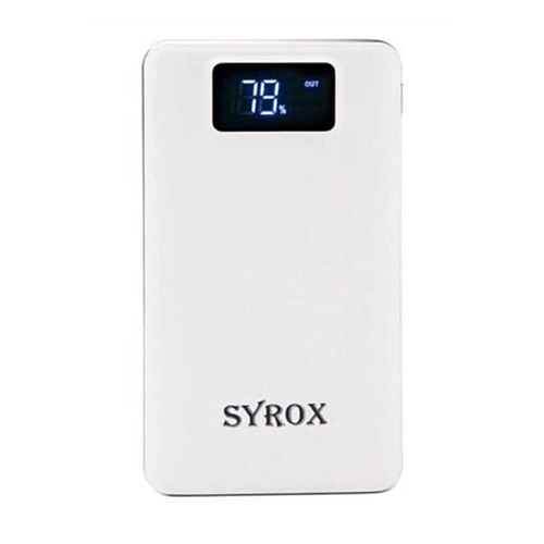 Портативний компактний зарядний пристрій Power Bank Syrox PB107 20000 mAh білий (1756375701)