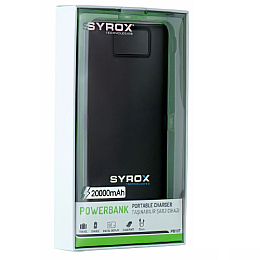 Портативное компактное зарядное устройство Power Bank Syrox PB107 20000 mAh черный (1756375702)