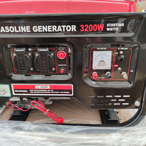 Бензиновый генератор Gasoline Generator 3.3кВт 4-х тактный электростартер 1 фаза (1901941275)
