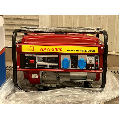Бензогенератор аварийный Gasoline AAA-3000 2.8кВт комбинированный бензин ручной стартер (1969416258)