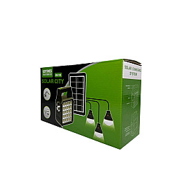 Комплект автономного освещения Gdtimes GD-105 с солнечной панелью/фонарем/лампой (1978326278)