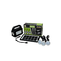Комплект автономного освітлення GDPlus GD-8080 4000 мА/г з сонячною панеллю/ліхтарем/лампою (1988359766)