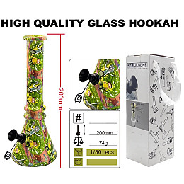 Бонг стеклянный DK Рик и Морти DK-6433-1 Green (15689-hbr)