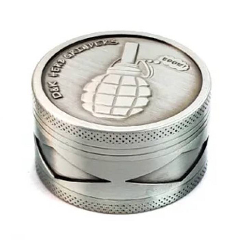 Гриндер для измельчения табака DK Гранаты DK-5081-X3 Silver 2 (15703-hbr)