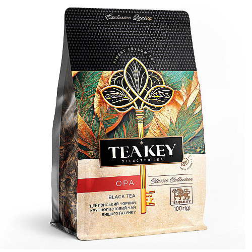 Чай черный рассыпной крупнолистовой "OPA" TEA KEY 100 г