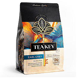 Чай черный рассыпной крупнолистовой Earl Grey TEA KEY 100 г