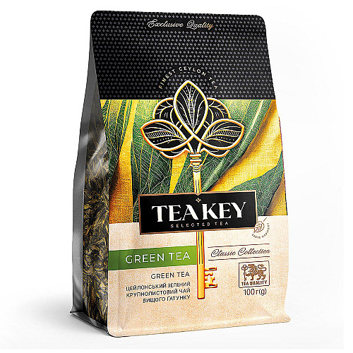 Чай зелений розсипний "Green Tea" TEA KEY 100 г