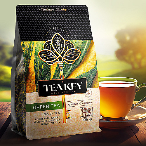 Чай зелений розсипний "Green Tea" TEA KEY 100 г