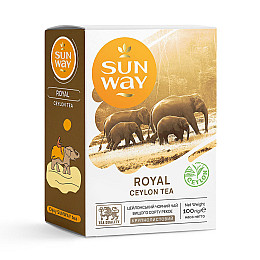 Чай черный рассыпной "Royal Ceylon Black Tea" Sun Way 100 г