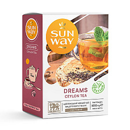 Чай черный рассыпной "Dreams Ceylon Black Tea" Sun Way 100 г