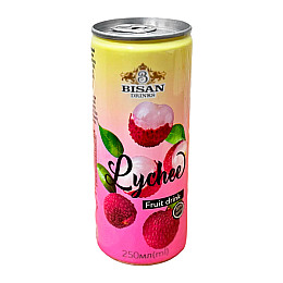 Напиток безалкогольний сокосодержащий Bisan LYCHEE 250 мл