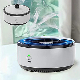 Пепельница настольная с крышкой VigohA Серая