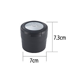 Автомобильная пепельница с крышкой Volkswagen LICENCES с Led подсветкой Красная 7,3х7х7 см (40610144RED)