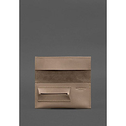 Кожаный кисет для табака BlankNote 1.0 светло-бежевый Crazy Horse