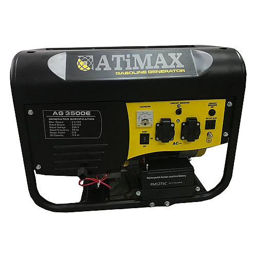 Генератор бензиновый Atimax AG-3500-E 2,8 квт 1 фазный без кробоки