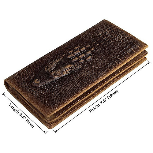 Купюрник мужской Vintage 14381 кожаный Коричневый, Коричневый