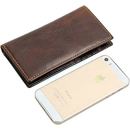 Кредитница Vintage 14512 кожаная Коричневая, Коричневый